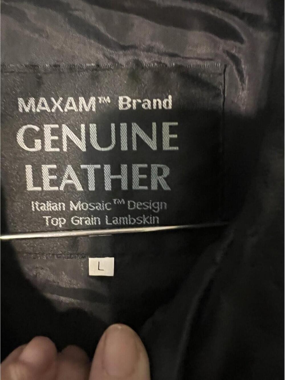 Maxam Brand ItalianMosaic Patchwork Jacket- Top- grain Lambskin-men’s lg.